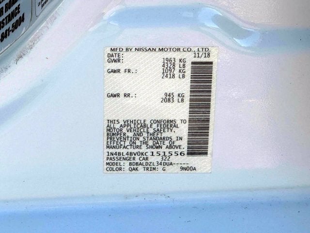 2019 Nissan Altima 2.5 S