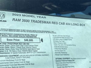 2023 RAM 3500 TRADESMAN REGULAR CAB 4X4 8&#39; BOX