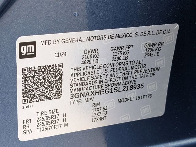 2025 Chevrolet Equinox FWD LT