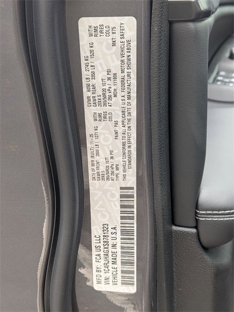 2025 Jeep Grand Cherokee GRAND CHEROKEE ALTITUDE X 4X4