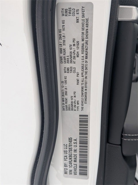 2025 Jeep Grand Cherokee L GRAND CHEROKEE L LIMITED 4X4