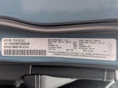 2026 Jeep Grand Cherokee GRAND CHEROKEE L LIMITED RESERVE 4X4