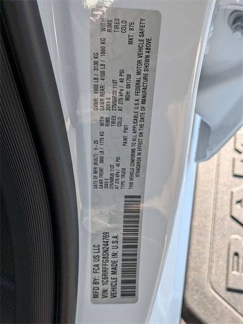 2025 RAM Ram 1500 RAM 1500 BIG HORN CREW CAB 4X4 5'7' BOX