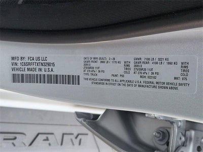 2026 RAM Ram 1500 RAM 1500 BIG HORN CREW CAB 4X4 5'7' BOX