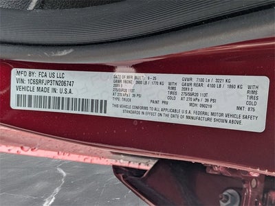 2026 RAM Ram 1500 RAM 1500 LARAMIE CREW CAB 4X4 5'7' BOX