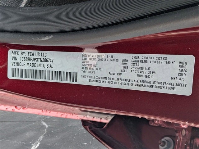 2026 RAM Ram 1500 RAM 1500 LARAMIE CREW CAB 4X4 5'7' BOX