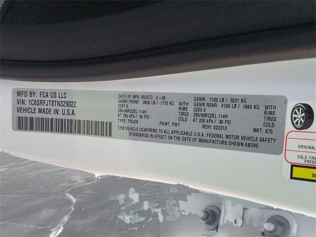 2026 RAM Ram 1500 RAM 1500 LARAMIE CREW CAB 4X4 5'7' BOX