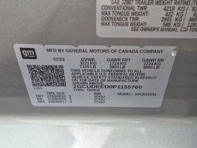2023 Chevrolet Silverado 1500 4WD Crew Cab Short Bed RST