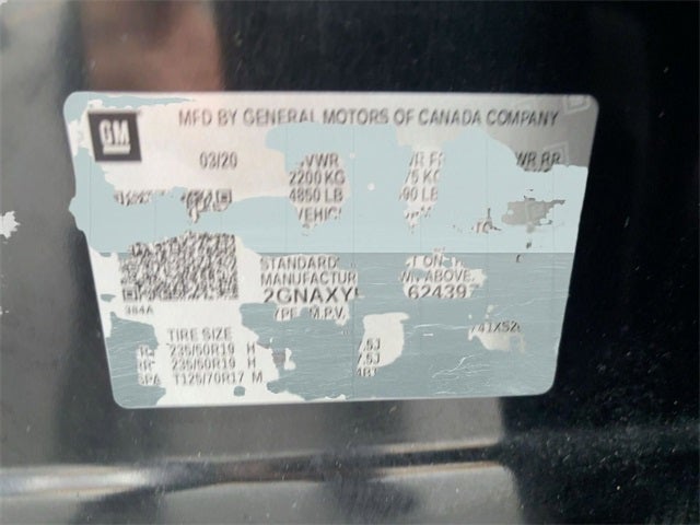 2020 Chevrolet Equinox AWD Premier 2.0L Turbo