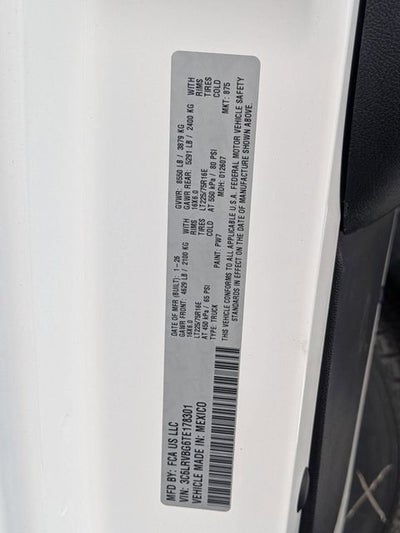 2026 RAM Ram ProMaster RAM PROMASTER 1500 TRADESMAN CARGO VAN HIGH ROOF 136' WB