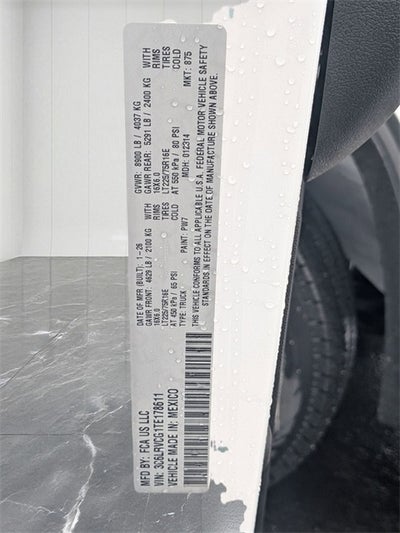 2026 RAM Ram ProMaster RAM PROMASTER 2500 TRADESMAN CARGO VAN HIGH ROOF 136' WB