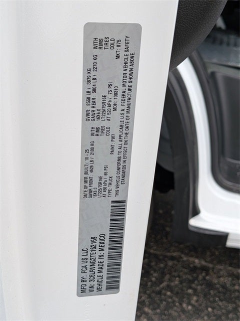 2026 RAM Ram ProMaster RAM PROMASTER 1500 TRADESMAN CARGO VAN LOW ROOF 118' WB