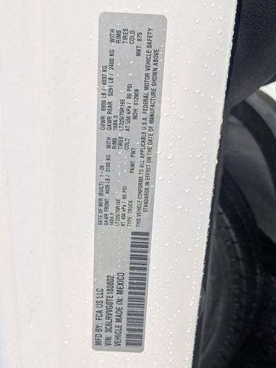 2026 RAM Ram ProMaster RAM PROMASTER 2500 TRADESMAN CARGO VAN LOW ROOF 136' WB