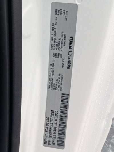 2026 RAM Ram 5500 Chassis Cab RAM 5500 TRADESMAN CHASSIS REGULAR CAB 4X4 84' CA