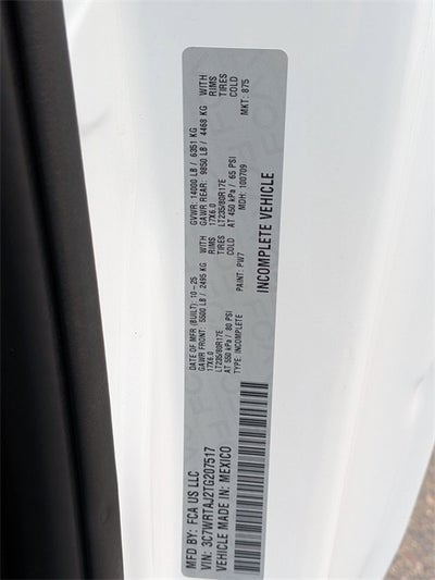 2026 RAM Ram 3500 Chassis Cab RAM 3500 TRADESMAN CHASSIS REGULAR CAB 4X4 60' CA