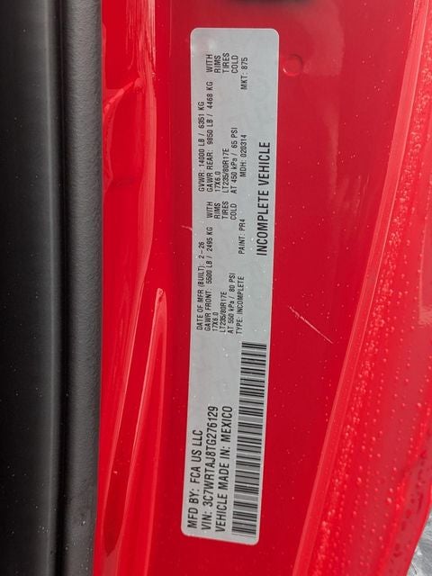 2026 RAM Ram 3500 Chassis Cab RAM 3500 TRADESMAN CHASSIS REGULAR CAB 4X4 60' CA