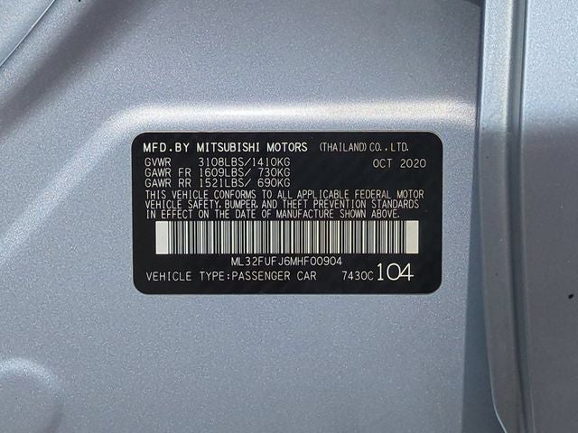 2021 Mitsubishi Mirage G4 ES