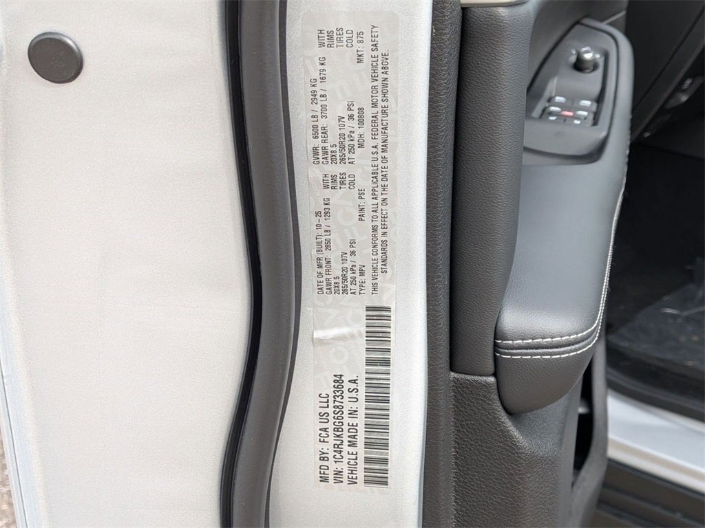 2025 Jeep Grand Cherokee L GRAND CHEROKEE L LIMITED 4X4