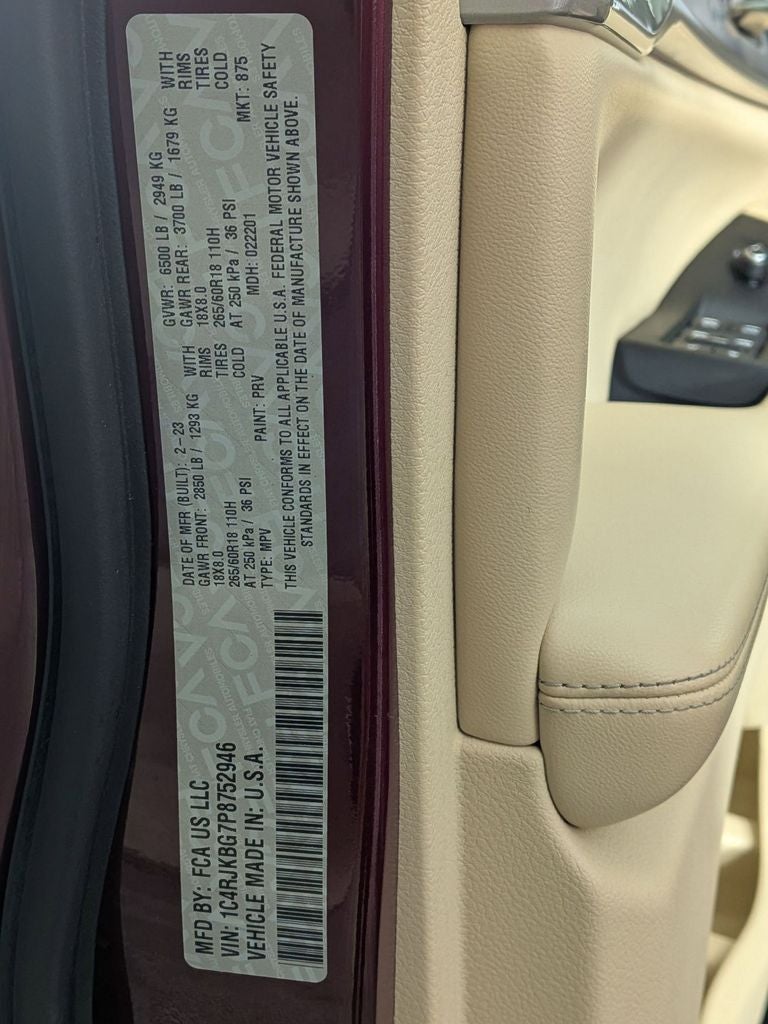2023 Jeep Grand Cherokee L Limited 4x4