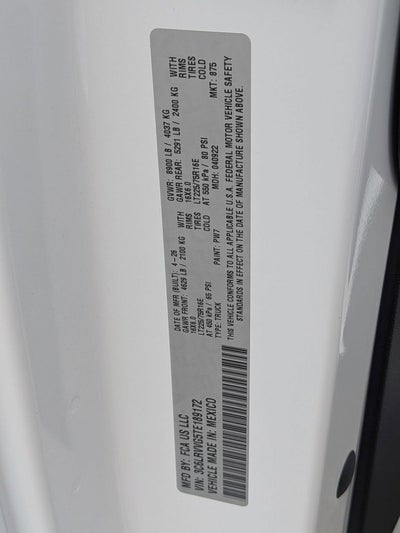 2026 RAM Ram ProMaster RAM PROMASTER 2500 TRADESMAN CARGO VAN LOW ROOF 136' WB