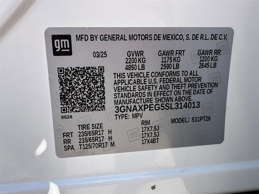 2025 Chevrolet Equinox AWD LT