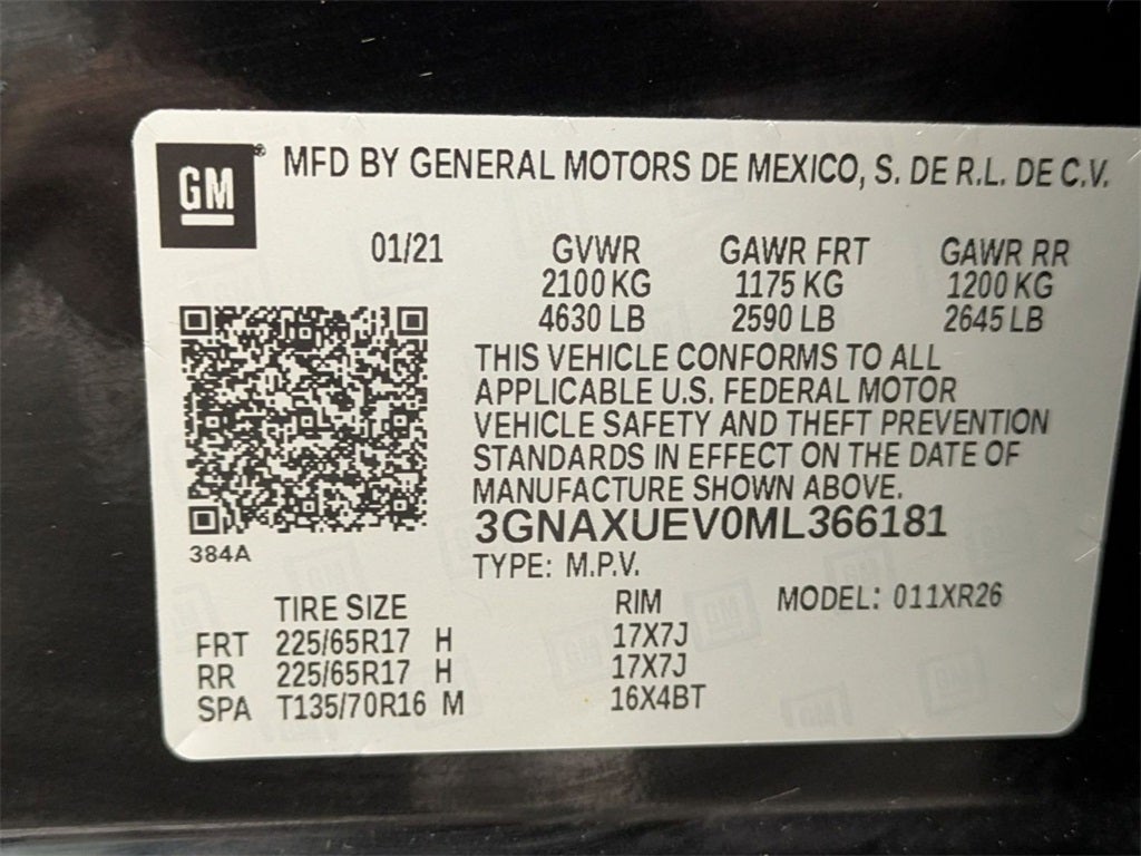 2021 Chevrolet Equinox AWD LT