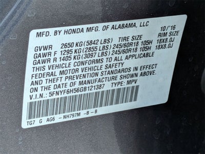 2016 Honda Pilot EX-L