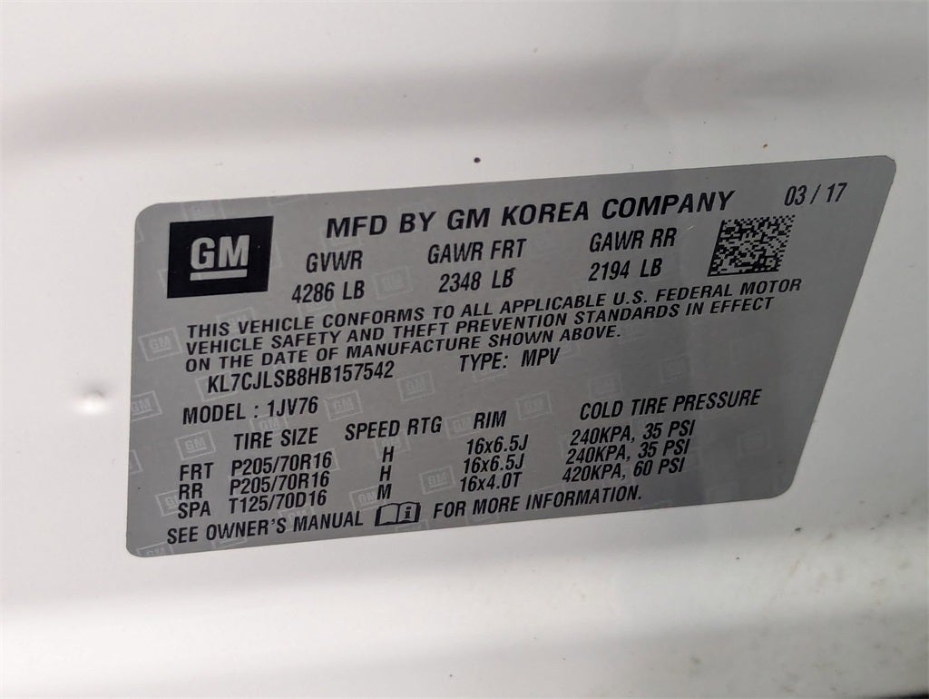 2017 Chevrolet Trax LT