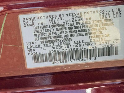 2024 Nissan Sentra SV