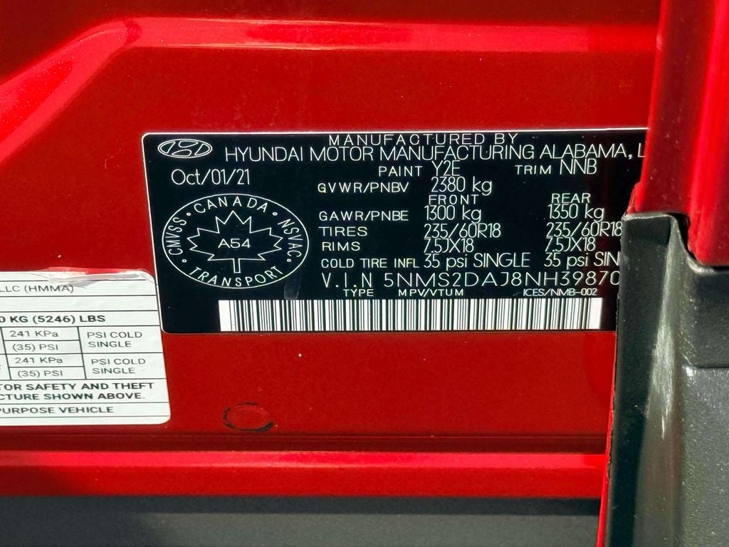 2022 Hyundai Santa Fe SEL