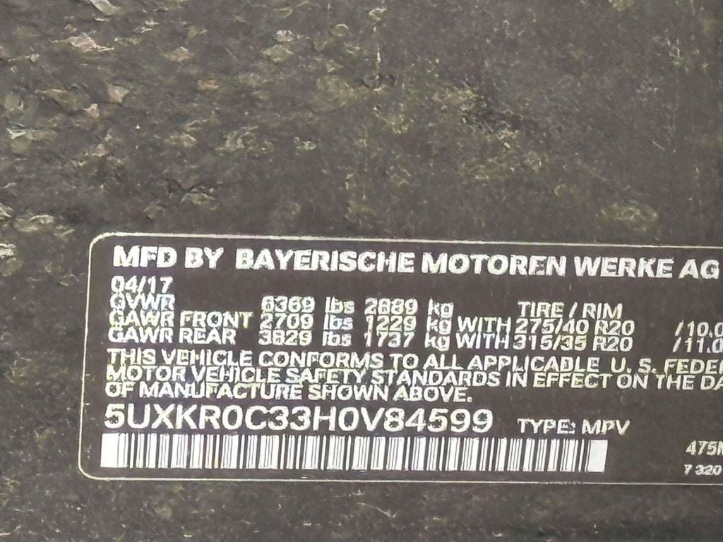 2017 BMW X5 xDrive35i Sport Activity