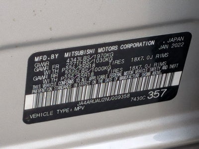 2022 Mitsubishi Outlander Sport 2.0 SE