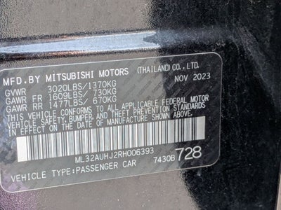 2024 Mitsubishi Mirage ES