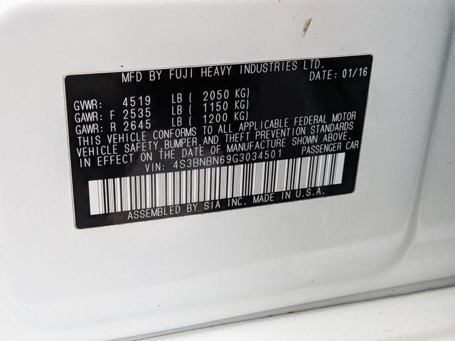 2016 Subaru Legacy 2.5i Limited