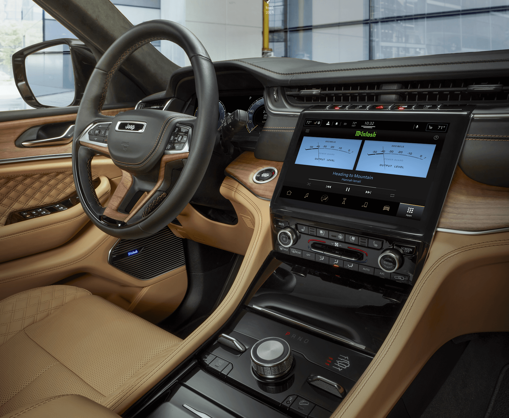 Interior of a Jeep Grand Cherokee